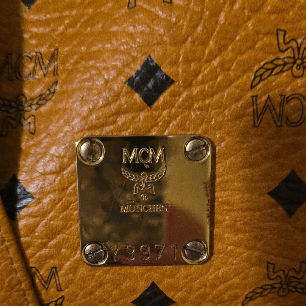 MCM Cognac Monogram Travel Bag# - Picture 2 of 14